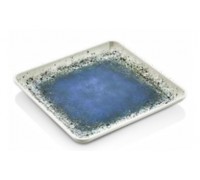 Блюдо квадратное сине-белое, 25x25 см. меламин