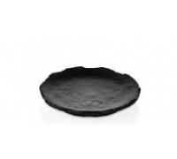 Блюдо 16 см Н 2,4 см TERRA BLACK ,черный , меламин