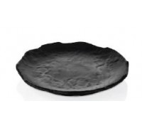 Блюдо 28 см Н 3,5см TERRA BLACK ,черный , меламин